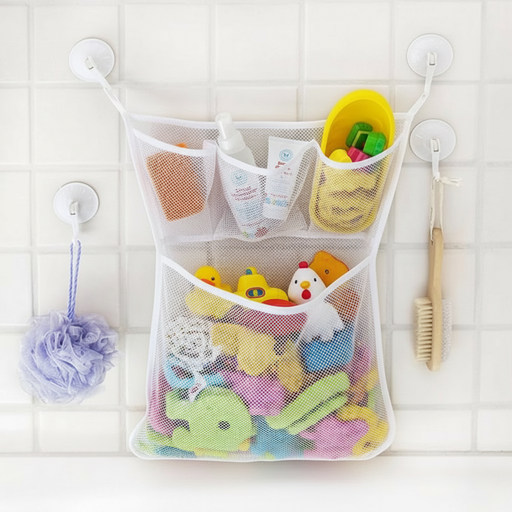 ! AquaNest – Badkamer Opbergnet voor Badspeelgoed