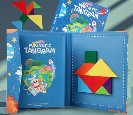 ! LogicCraft – Educatieve Houten Tangram Puzzel voor Kinderen