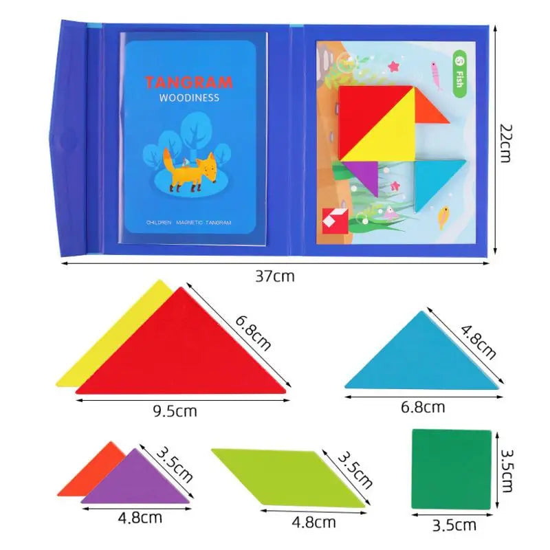 ! LogicCraft – Educatieve Houten Tangram Puzzel voor Kinderen